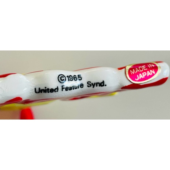 Vintage Peanuts Yellow Woodstock Noel Ornament 1965 Japan - Picture 3 of 4